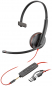 Preview: Poly Blackwire 3215 Monaural USB-C Headset +3.5mm Plug +USB-C/A Adapter 8X227AA, 209750-22