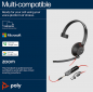 Preview: Poly Blackwire 5210 Monaural USB-C Headset +3.5mm Plug +USB-C/A Adapter 8X230AA, 207587-01