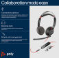 Preview: Poly Blackwire 5220 Stereo USB-C Headset +3.5mm Plug +USB-C/A Adapter (Bulk) 8X231A6