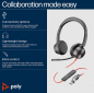 Preview: Poly Blackwire 8225 Stereo Microsoft Teams USB-C Headset +USB-C/A Adapter 8X225AA, 214409-01