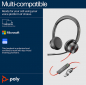 Preview: Poly Blackwire 8225 Stereo USB-C Headset +USB-C/A Adapter 8X223AA, 214407-01