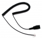 Preview: Plathosys Headset Spiral connection cable Type94 (Model 94) with Jabra QD Port on RJ45 102344