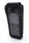 Preview: Telefontasche Ledertasche Lederetui für ASCOM d63 mit Rotationsclip schwarz, Weiße Nähte 3637
