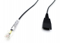 Preview: VT QD-RJ09 plug (02), Spiral PVC, 3 Meter, für Cisco Telefone VT-QD01057
