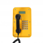Preview: J&R JR105-FK-4G-IP67 Weatherproof telephone, keypad, LCD display, yellow, black handset coiled cable