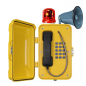 Preview: J&R JR101-FK-HB-4G Weatherproof Telephone, keypad, with Horn & Beacon, yellow, protection door