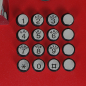 Preview: J&R JR207-FK-4G Anti-vandal Telephone, Keypad (16), Red