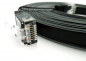 Preview: LAN-Kabel CAT6 UTP Slim 5m, Flat Slim-Line, Patchkabel, Flachkabel, für IP Telefone / Geräte, Schwarz 75715-SLS