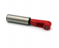 Preview: DUK Lever for conveyor belt misalignment switch types LHP/LHM...-L, Aluminum, red coated, stainless steel roller Ø40 mm E60020-ROT