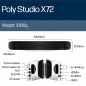 Preview: Poly Studio X72 All-In-One 4K Video Bar No Radio A4MA5AA#AC3