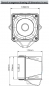 Preview: FHF Sounder-Strobe light-Combination X10 LED Mini dark grey body 115/230 VAC red lens 22530782