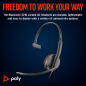 Preview: Poly Blackwire 3210 Monaural USB-C Headset +USB-C/A Adapter 8X214AA, 209748-22