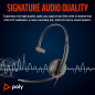 Preview: Poly Blackwire 3215 Monaural USB-C Headset +3.5mm Plug +USB-C/A Adapter 8X227AA, 209750-22
