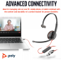Preview: Poly Blackwire 3210 Monaural USB-C Headset +USB-C/A Adapter 8X214AA, 209748-22