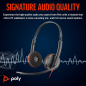 Preview: Poly Blackwire 3220 Stereo USB-C Headset, Schwarz +USB-C/A Adapter (Bulk) 8X2J9A6