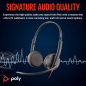 Preview: Poly Blackwire 3225 Stereo USB-C Headset +3.5mm Plug +USB-C/A Adapter 8X229AA, 209751-22