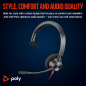 Preview: Poly Blackwire 3310 Monaural USB-C Headset +USB-C/A Adapter 8X215AA, 213929-101