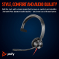 Preview: Poly Blackwire 3315 Monaural Microsoft Teams USB-C Headset +3.5mm Plug +USB-C/A Adapter 8X218AA, 214015-101