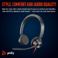 Preview: Poly Blackwire 3325 Stereo Microsoft Teams USB-C Headset +3.5mm Plug +USB-C/A Adapter 8X222AA, 214017-101