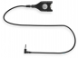 Preview: EPOS CCEL 191-1, DECT/GSM Kabel, ED Easy Disconnect zu 2.5 mm 3-pin Klinkenstecker, 60cm, 6dB Mikrofondämpfung 1000849