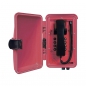 Preview: FHF Weatherproof Telephone InduTel red synthetic housing with protection door 1126450102