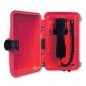 Preview: FHF Weatherproof Telephone InduTel ZB red synthetic housing with protection door without keypad 1126450202