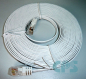 Mobile Preview: Patchkabel LAN Kabel 2xRJ45 UTP cat. 6. slim-line 5m. weiss NEU