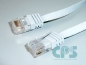 Preview: LAN-Kabel CAT6 UTP Slim 5m, Flat Slim-Line, Patchkabel, Flachkabel, für IP Telefone / Geräte, Weiss 75715-SLW