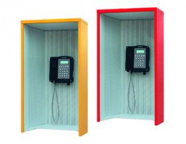 FHF Telefon-Schallschutzhaube Modell 404 Kunststoff rot 11890115