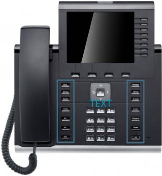 OpenScape Desk Phone IP 55G HFA V3 Text Schwarz L30250-F600-C281 Refurbished