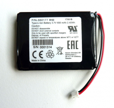 Preview: Ascom Li-Ion Batterie Akku für d41 d43 660177