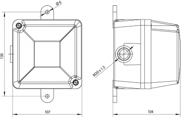 Preview: FHF Blitzleuchte BLK 42 9-16 VDC rot 22421302 Preview: FHF Blitzleuchte BLK 42 9-16 VDC rot 22421302