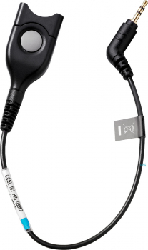 Preview: EPOS CCEL 191, DECT/GSM Kabel, ED EasyDisconnect zu 2.5 mm, 3-pin Klinkenstecker, 20cm, 6dB Mikrofondämpfung 1000848