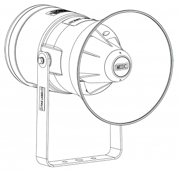 Preview: EATON MEDC DB3B Ex-Schallgeber, bis zu 122 dB(A), GFK MEDC-DB3B