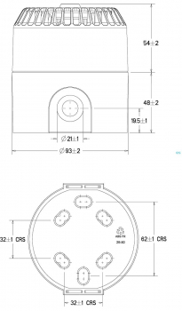 Preview: EATON MEDC DB5 Ex-Signalgeber, bis zu 92 dB(A), ABS MEDC-DB5