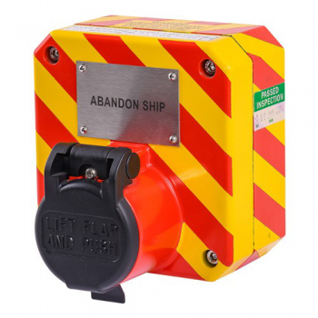 EATON MEDC PB Ex-Handfeuermelder Brandmelder mit Schutzklappe, GFK MEDC-PB
