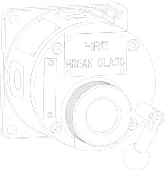 Preview: EATON MEDC SM87BG Ex-Handfeuermelder Brandmelder Glasbruch-Melder MEDC-SM87BG