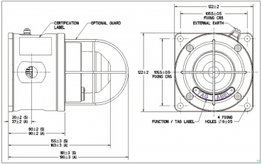 Preview: EATON MEDC SM87LED Ex-LED-Leuchtfeuer Blitz- & Dauerlicht MEDC-SM87LED