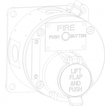 Preview: EATON MEDC SM87PB Ex-Drucktaster-Handfeuermelder Not-Aus- / Drucktaster-Melder MEDC-SM87PB