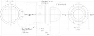 Preview: EATON MEDC XB12SL Ex-Statusleuchte, Xenon-Statusleuchtfeuer, 21 Joule, GFK MEDC-XB12SL