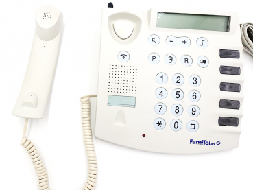 FHF FamiTel ab, Analog Telefon, Großtastentelefon 11500104 Refurbished