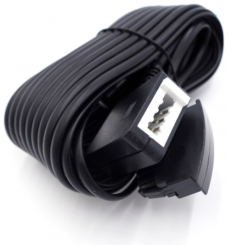 TAE-F extension cable, TAE-F plug to TAE-F socket, 10m, black 18841