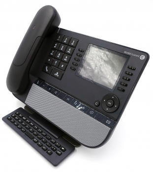 Alcatel 8068s Premium DeskPhone BT with Bluetooth Handset, Moon Grey (DE) 3MG27206DE Refurbished