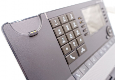 Alcatel 8068s Premium DeskPhone BT with Bluetooth Handset, Moon Grey (DE) 3MG27206DE Refurbished