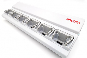 Ascom Rack Ladestation für d41/d62/d81/i62 (mit rückseitiger Öffnung für die Kabelverlegung, Kabelführung) CR3-ABAC Refurbished