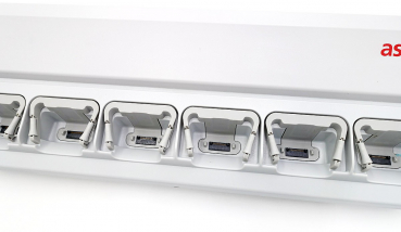 Preview: Ascom Rack Ladestation Laderack für d41/d62/d81/i62 (mit rückseitiger Öffnung für die Kabelverlegung, Kabelführung) CR3-ABAC Refurbished