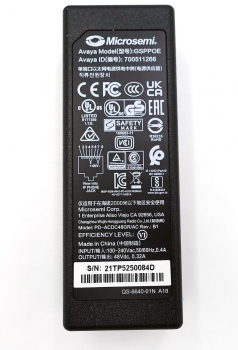 Avaya 96x1 GLOBAL SNGL PT POE INJECTOR KIT 700512602