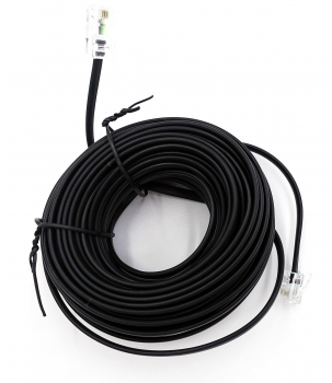 Anschlussschnur 15 m MW6/MW8 RJ11/RJ45 schwarz 70265