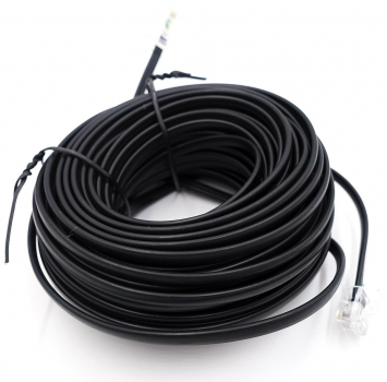 Preview: Anschlussschnur 15 m MW6/MW8 RJ11/RJ45 schwarz 70265