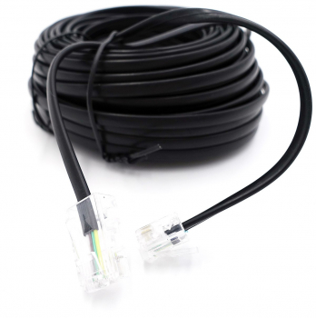 Anschlussschnur 15 m MW6/MW8 RJ11/RJ45 schwarz 70265